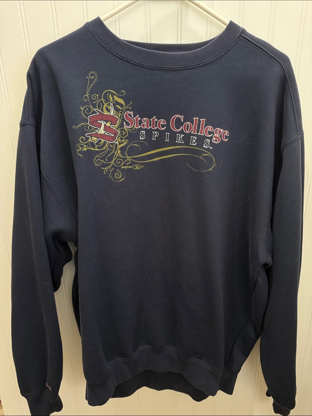 State College Spikes Men's Navy Crewneck Sweatshirt